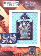 Hands On Design HIP HOP - CHALK FULL 2 Cross Stitch Charts Only spring bunnies