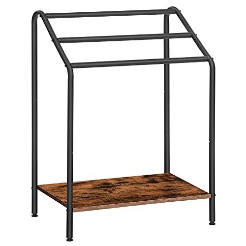Freestanding Towel Rack Holder 3 Tier Blanket Rack Stand With