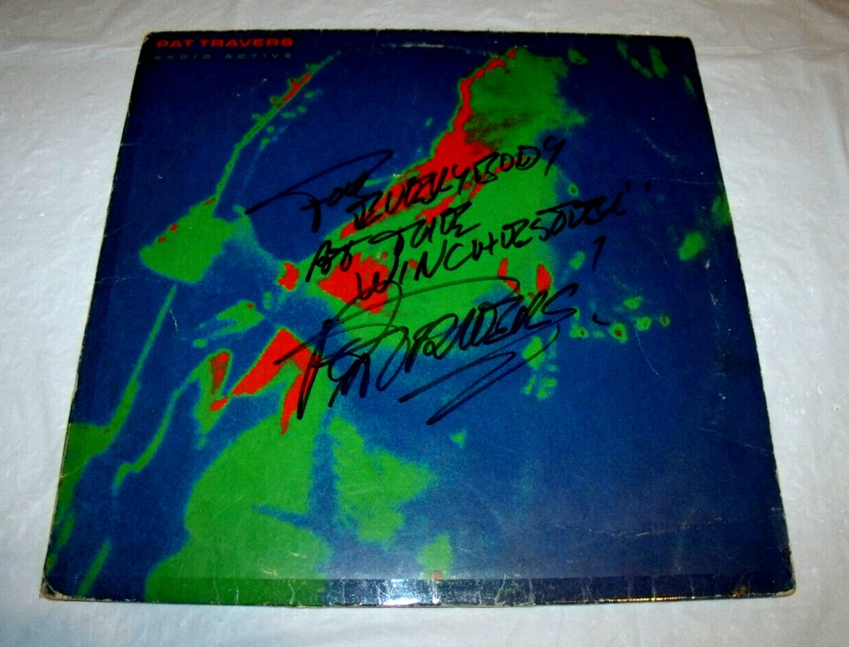 Pat Travers - Radio Active LP SIGNED Rare To The Club The Winchester Cleveland - Image 2 of 3