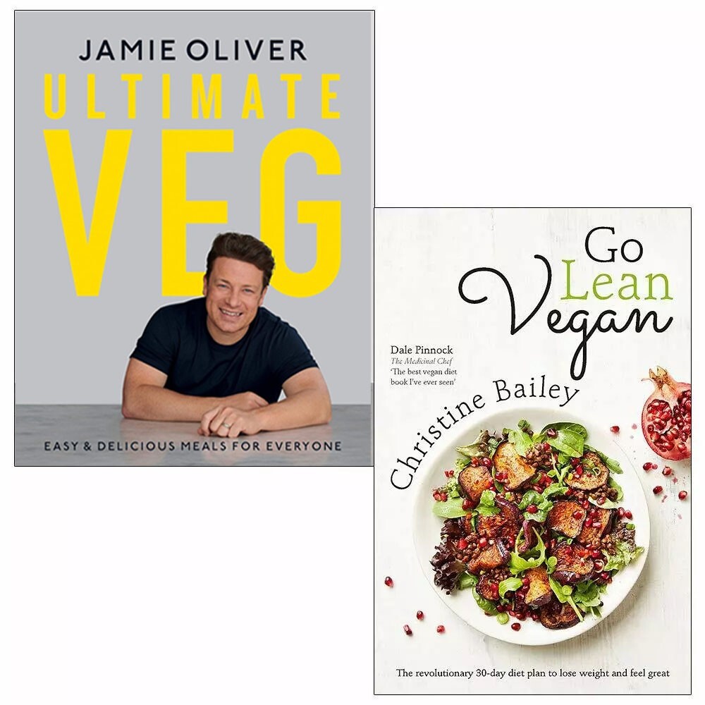 Jamie Oliver & Christine Bailey Unisex Ultimate Veg And Go Lean Vegan 2 Books Collection Set By Jamie Oliver - Non Fiction - Mixed Format - Image 3