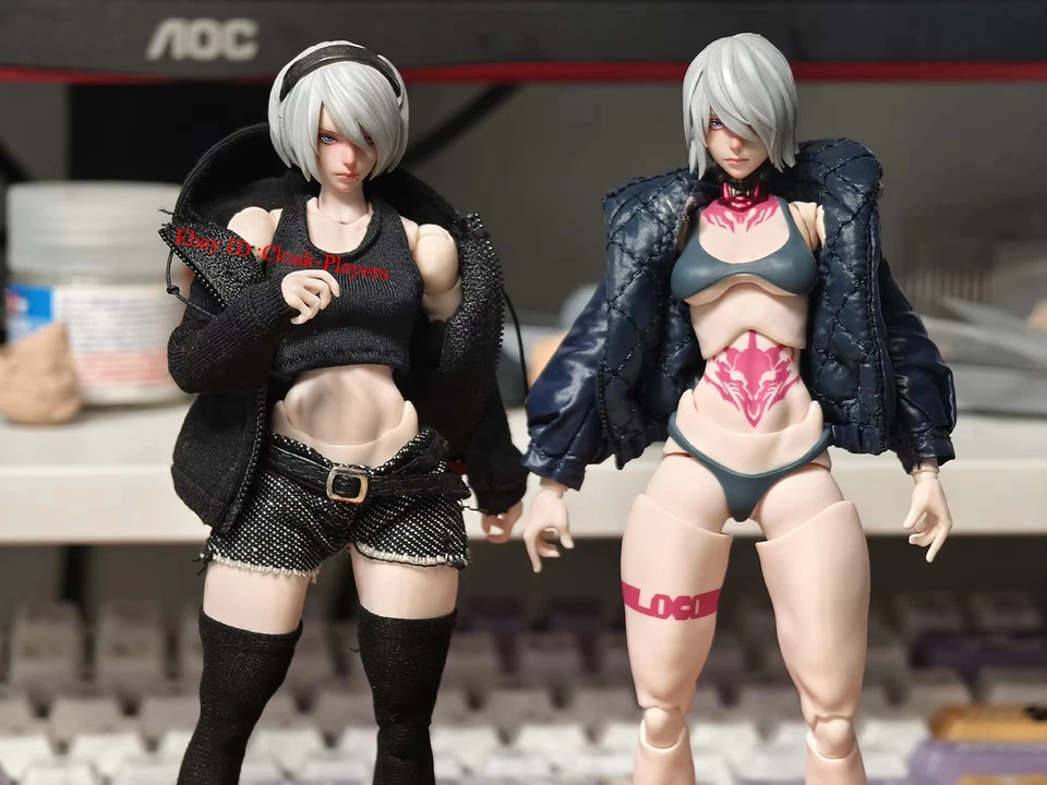 1/12 Scale 2B Nier Mechanical Era Head Carving Model For 6in Action Figure Body - Image 2 of 4