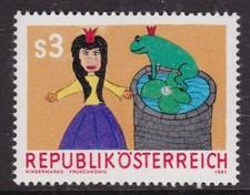 Austria 1981 The Frog King 3s Mint Never Hung SG 1901 VGC