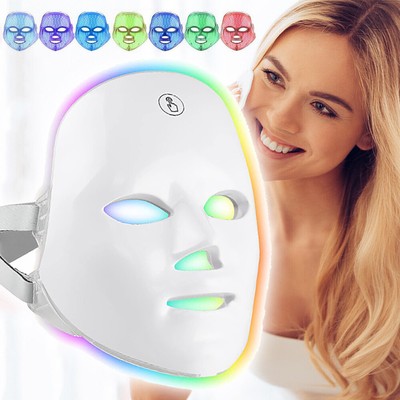 7 Farben Lichttherapie Maske Beauty Photonentherapie Masken LED Gesichtsmasken