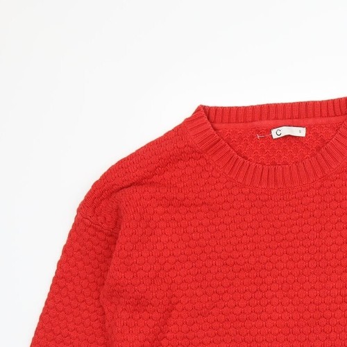 Cubus Womens Red Crew Neck Acrylic Blend Jumper Size S - Picture 3 of 12