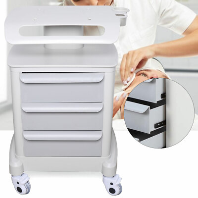 Mobile Beauty Spa Salon Medical Trolley Cart with Drawers Portable Tool Cart New