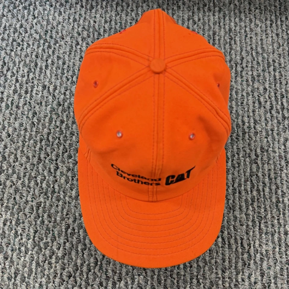 Sombrero de colección CAT Caterpillar adulto naranja Snapback años 80 Louisville gorra camionero EE. UU. Foto 4 de 4