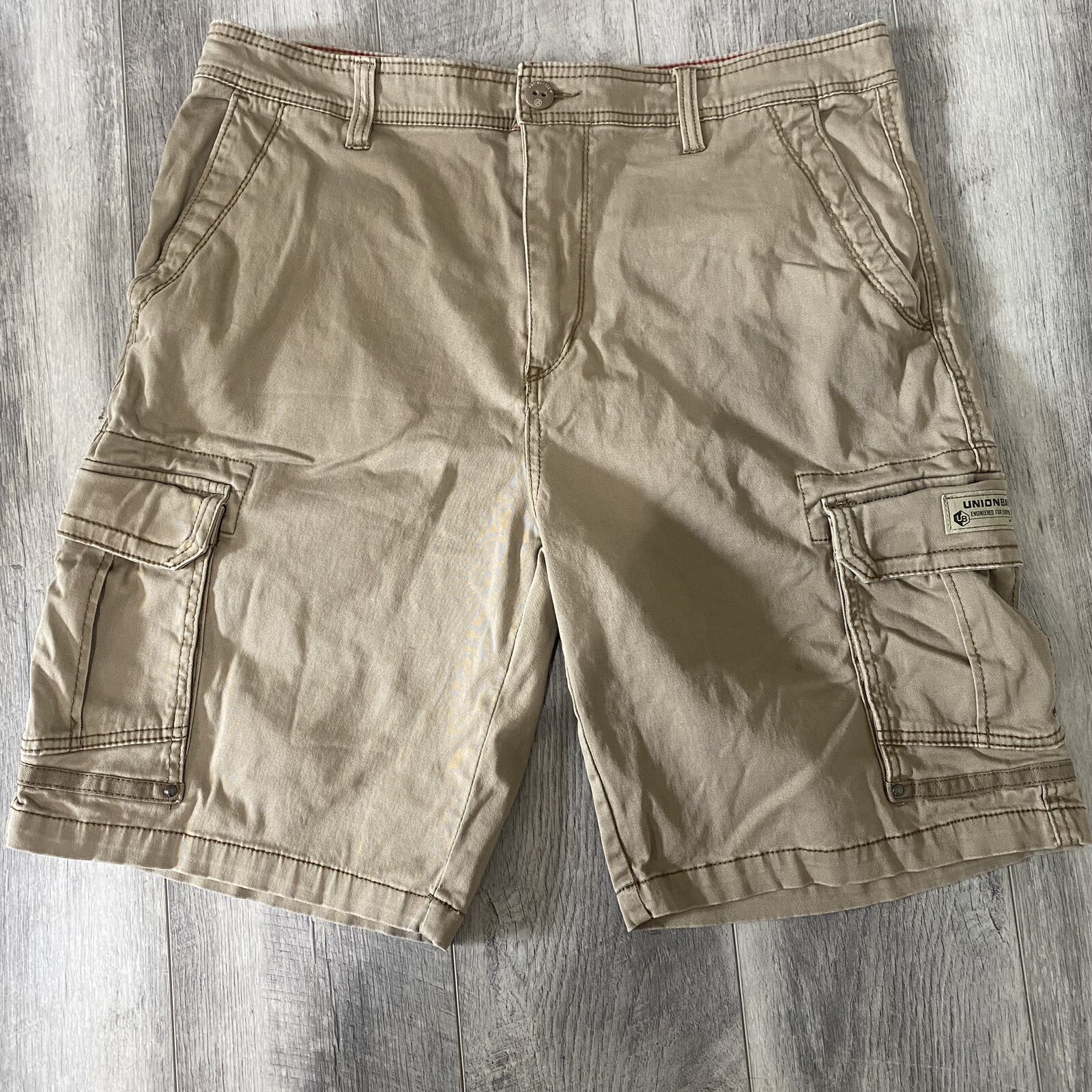 Union Bay Shorts Men's Size 38 Beige Khaki Cotton Y2K Utility Cargo eBay