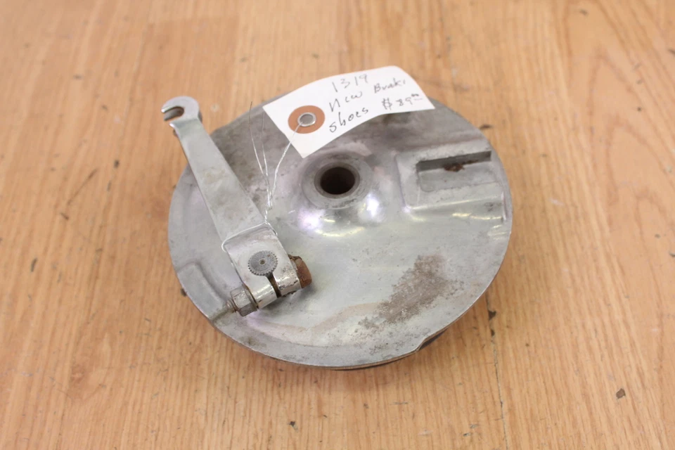 Yamaha DT1CMX 250 1970 placa de freno delantera - zapatas nuevas Foto 3 de 4