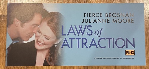 🌟 Laws Of Attraction - Pierce Brosnan - Movie Theater Mylar / Poster - 6x13