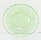 Vintage Light Green Depression Glass CAMEO Pattern Saucer Small Plate