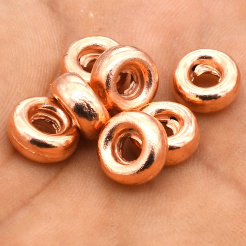 20 Pcs 10X5mm Rondelle Bead Shiny Bead Copper Plated | eBay Australia