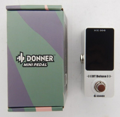 Donner Guitar Tuner Pedal DT Deluxe Chromatic Electric Guitar and Bass 1 Cent