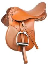 All Purpose Leather Jumping English Horse Riding Saddle All Size Free Shipping