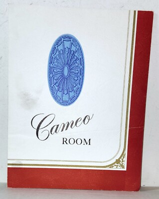1950s The Cameo Room breakfast restaurant food menu Hollywood California history