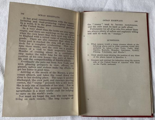 Collectable Vintage “Ocean Highways - H.W. Howes” H/B Book, 1922 (Specimen Copy) - Picture 20 of 24