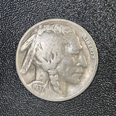 1937 P Buffalo Nickel Indian Head AS SHOWN Free Shipping /Lot B333