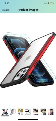AEDILYS Compatible with iPhone 12 pro max Case[Airbag Series] with [2xScreen Pro