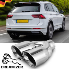 2.5" Auspuffblende Endrohr Edelstahl Doppel Für VW PassatTiguan Mercedes W204 2.5" Auspuffblende Endrohr Edelstahl Doppel Für VW PassatTiguan Mercedes W204
