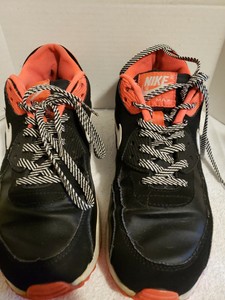 nike air max 90 black white red