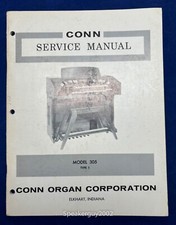 Original Conn Organ Service Manual / 305 Type 1 -- CS1