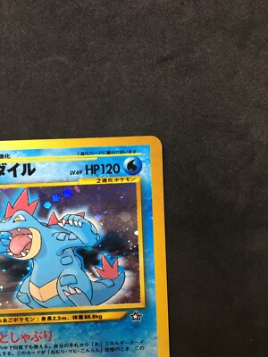 Pokemon Neo Genesis Rare Holo Feraligatr Downpour #160 [Japanese]