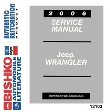 2006 Jeep Wrangler Factory Shop Service Manual Cd