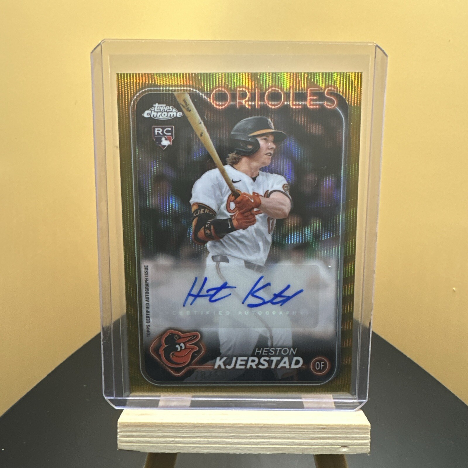 2024 Topps Chrome Update Heston Kjerstad Auto Gold /50 Orioles RC