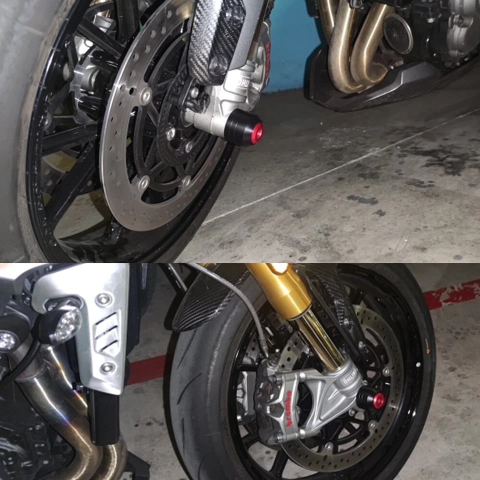 For GSXR Vstrom DL 1050 1000 KATANA Front Rear Axle Wheel Slider Crash Protector - Imagem 2 de 4