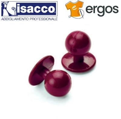 Isaac 10er Pack KNÖPFE Panikkugel Bordeaux für Koch Koch Koch Koch Jacke