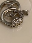 Sterling Silver 925 Mom Heart With Diamonds Charm/Pendant — photo 7
