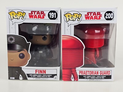 2x Lot Finn 191 Praetorian Red Guard 200 Star Wars Funko Pop