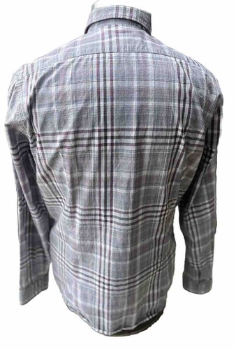 Camisa de vestir Hugo Boss con botones delanteros a cuadros grande para hombre - Imagen 4 de 7