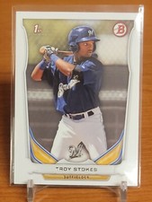 2014 Bowman Draft Picks & Prospects Troy Stokes Milwaukee Brewers #DP111