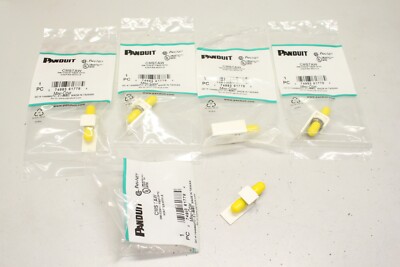 5x PANDUIT CMSTAW MINI-COM ST FIBER OPTIC ADAPTER MODULE  50074983617789 OVP