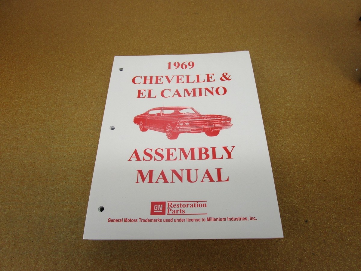1969 69 Chevrolet Chevy Chevelle El Camino car assembly