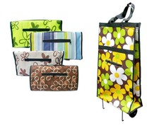 Portable Collapsible Foldable Wheel Handle Carry Shopping Grocery Trolley Bag