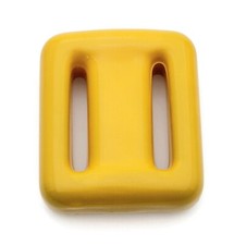 Vinyl Coated Dive Belt Weight 2.2lbs/1kg Dark Yellow 3.5" x 3" x 1" for 2" Belt