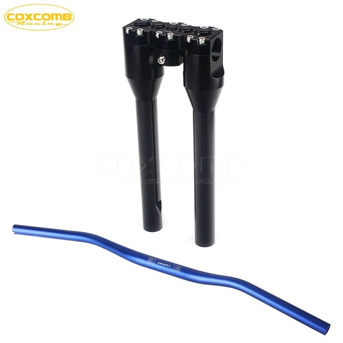 Club Style 12"+1" Handlebar Riser w/ 1-1/4" Handlebar For Harley Dyna Street bob - Picture 6 of 13