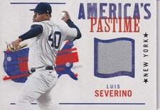 2022 Panini Chronicles - America's Pastime Swatches #APS-48 Luis Severino (MEM)