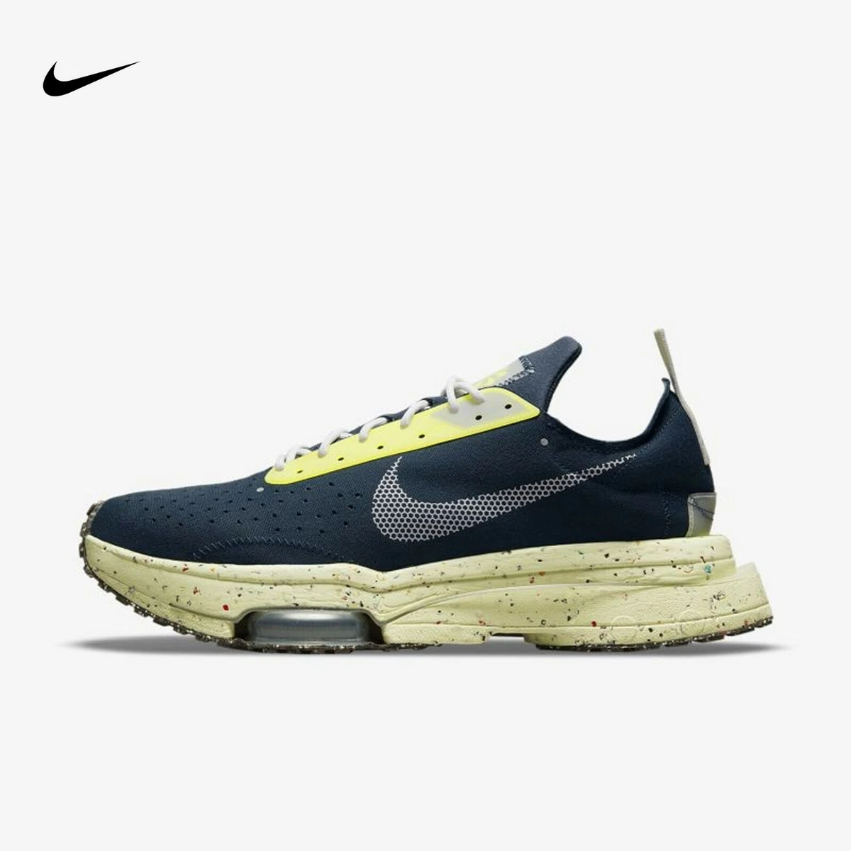 Nike Air Zoom-Type Crater Running Shoes Navy /Lime DH9628-400 Men&