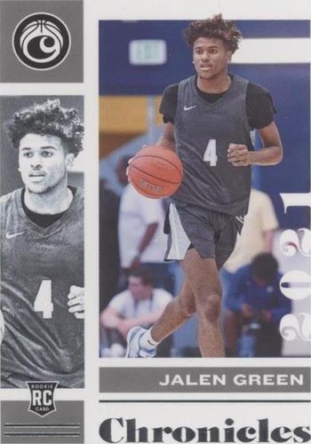2021-22 Prizm Draft Picks JALEN GREEN Choice Blue Yellow Green
