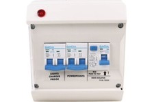Electric Hook Up Consumer Unit Deluxe - RCD/MCB 2 x Double Pole