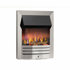 DIMPLEX Torridon Chrome Optiflame 3D Electric Inset Fire 2KW REMOTE CONTROL HEAT