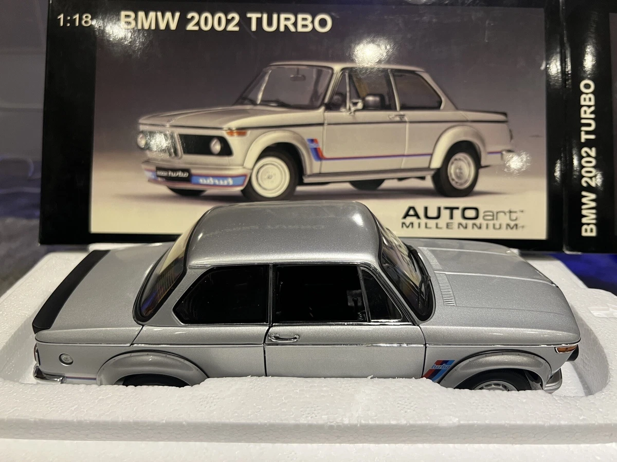 1/18 AUTOART 1973 BMW 2002 TURBO SILVER MINT IN BOX MEGA RARE & HOT COLLECTABLE*