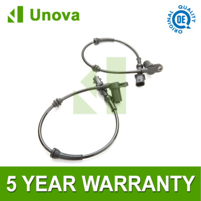 Unova 2x ABS Wheel Speed Sensors Front Fits Vauxhall Combo (Mk2) 1.3 CDTI