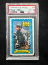 1970 Rold Gold Pretzels Baseball Greats #10 Eddie Collins PSA 8