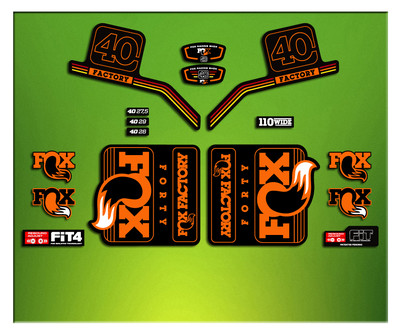 PEGATINAS HORQUILLA FORK FACTORY FOX 40 ELX11 STICKERS AUFKLEBER AUTOCOLLANT ADE