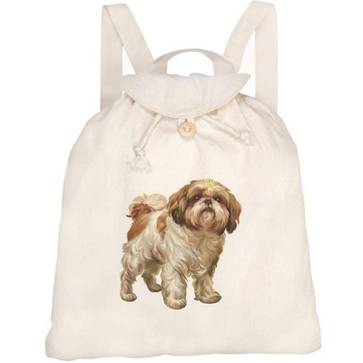 Canvas-Rucksack / Backpack ''Shih Tzu Dog Standing'' (RK00039698)