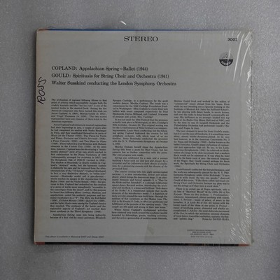 Aaron Copland Appalachian Spring LP Vinyl Album Record Classical