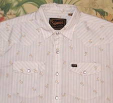 HOWLER BROS Short Sleeve Pearl Snap Western Shirt Small
